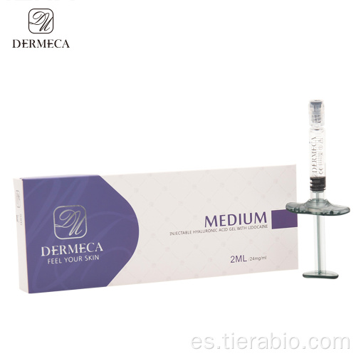 Dermeca 2ml de relleno dérmico inyectable HA ácido hialurónico